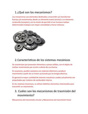 Qué Son Los Mecanismos