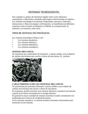 Sistemas Tecnologicos