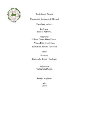 Cartografia Resumen Expocision Magistral