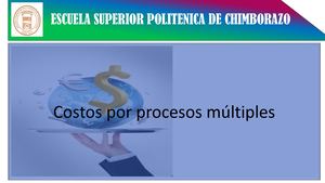Costos Por Procesos Multiples