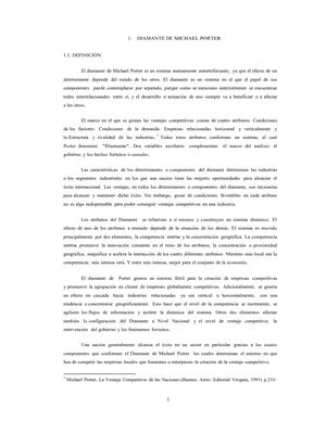 El Diamante De Porter Internacionalizacion