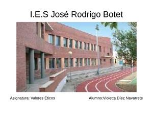 I E S José Rpdrogp Botet