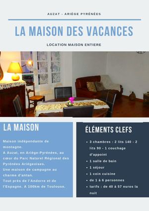 La maison des vacances - Auzat Ariège Pyrénées