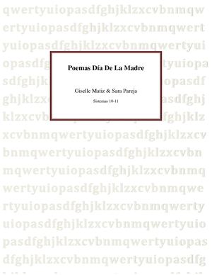 Poemas Día De La Madre Giselle Y Sara