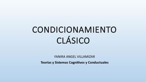 Condicionamiento Clásico