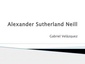 Alexander Sutherland Neill