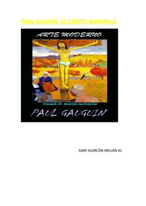 GAUGIN EL CRISTO AMARILLO