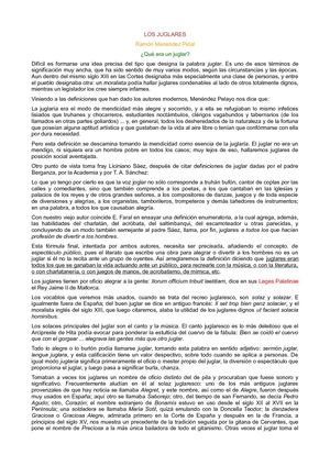 ¿Qué Era Un Juglar?