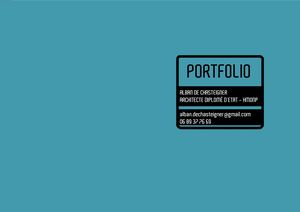 Portfolio Alban de Chasteigner Architecte- BIM Manager