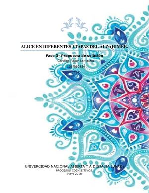 Alice En Diferentes Etapas Del Alzahimer