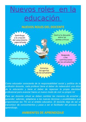 Nuevos Roles En La Educación