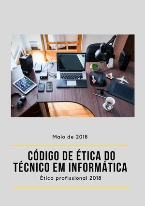 Cartilha Código De Ética Do Técnico Em Informática
