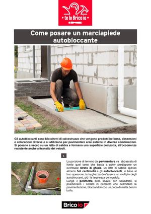 Come Posare Un Marciapiede Autobloccante