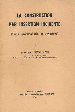 La construction par insertion incidente