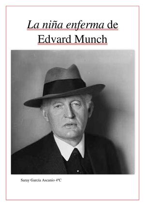 La Niña Enferma De Edvard Munch 2
