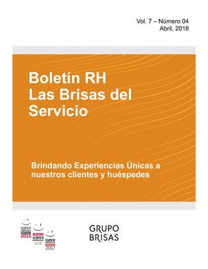 Boletin de Recursos Humanos de Grupo Brisas - Abril 2018