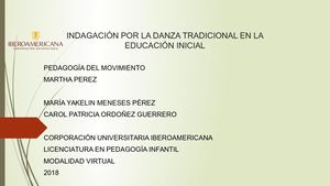 Indagación Por La Danza