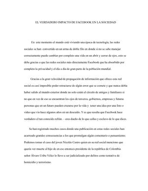 Ensayo Sobre Las Redes Sociales