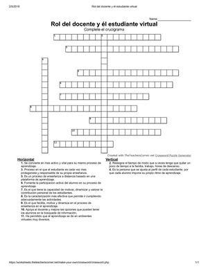 Rol Del Docente Y éL Estudiante Virtual