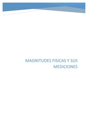 Magnitudes Físicas Y Sus Mediciones