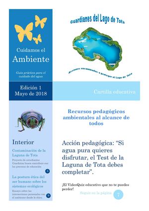 Cartilla "Guardianes del Lago de Tota"