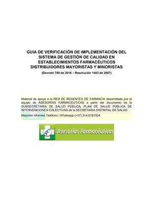 Guia De Verificación De Implementación Sgc