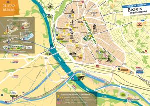 Toeristische kaart Béziers