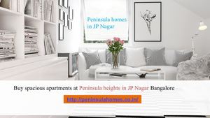 Spacious Apartments At Peninsula Heights In Jp Nagar Bangalore