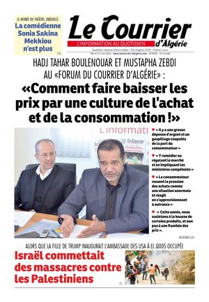 Le Courrier D'Algérie Du Mardi 15 Mai 2018