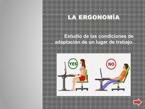 La Ergonomìa Presentacion Power Point