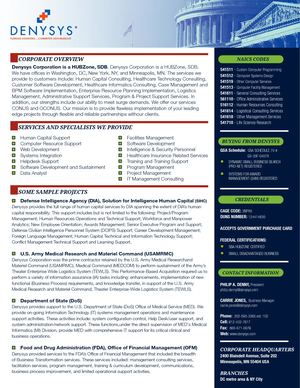 Corporate Overview - Denysys Corporation