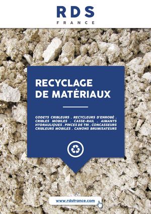 Catalogue RECYCLAGE / RDS France