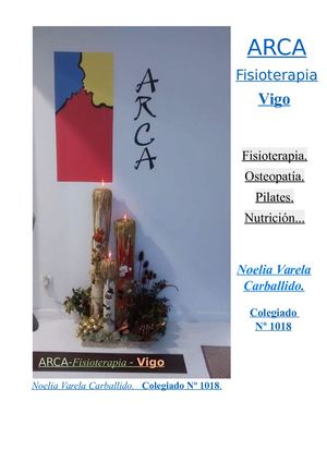 ARCA - Fisioterapia - Vigo. Clínica.