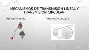 Mecanismos De Transmisión Lineal Y Transmisión Circular
