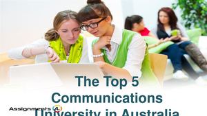 Top 5 Communications University In Australia