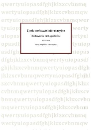 Społeczeństwo Informacyjne - zestawienie bibliograficzne