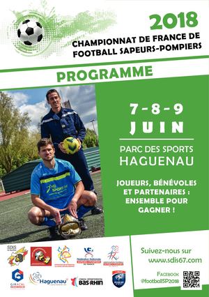 Programme du championnat de France de football sapeurs-pompiers 2018