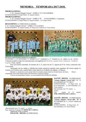 Memoria Club Deportivo Callaghan18resumida
