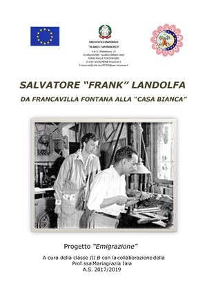 Frank Landolfa Progetto Emigrazione Prof Iaia 3b