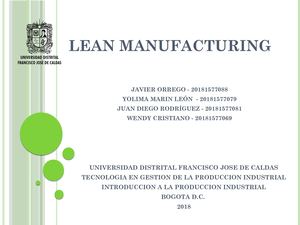 Lean Manufacturing