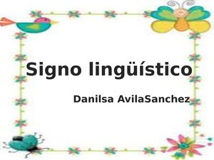 Signo Lingüístico