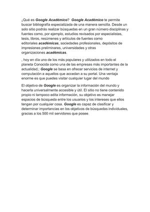 Ensayo Google Academico