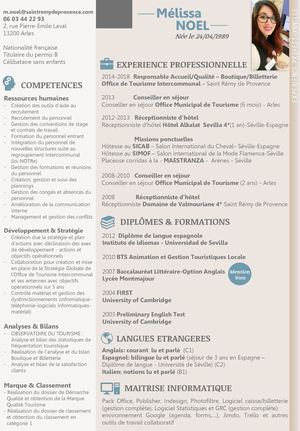 CV Mélissa NOEL 2018