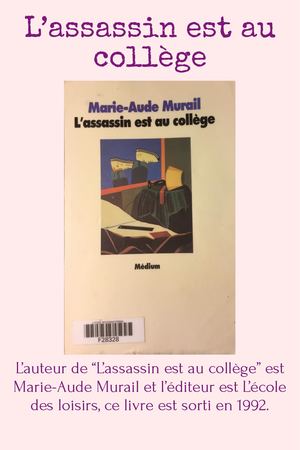 Mathilde présente "L’assassin est au collège"