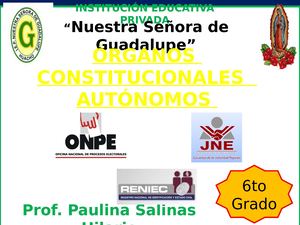 ÓRGANOS CONSTITUCIONALES AUTÓNOMOS