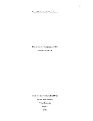 Manual De Instalación Vector Linux