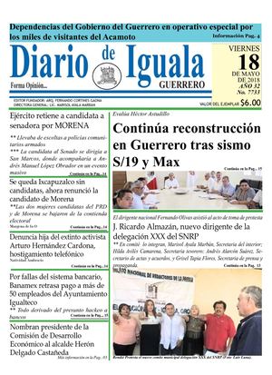 Viernes 18 De Mayo De 2018 Diario De Iguala