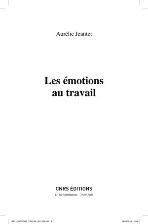 Les éMotions Au Travail