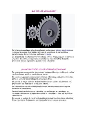 Que Son Los Mecanismos