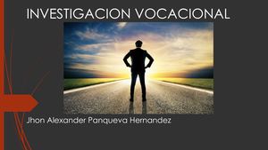Investigacion Vocacional